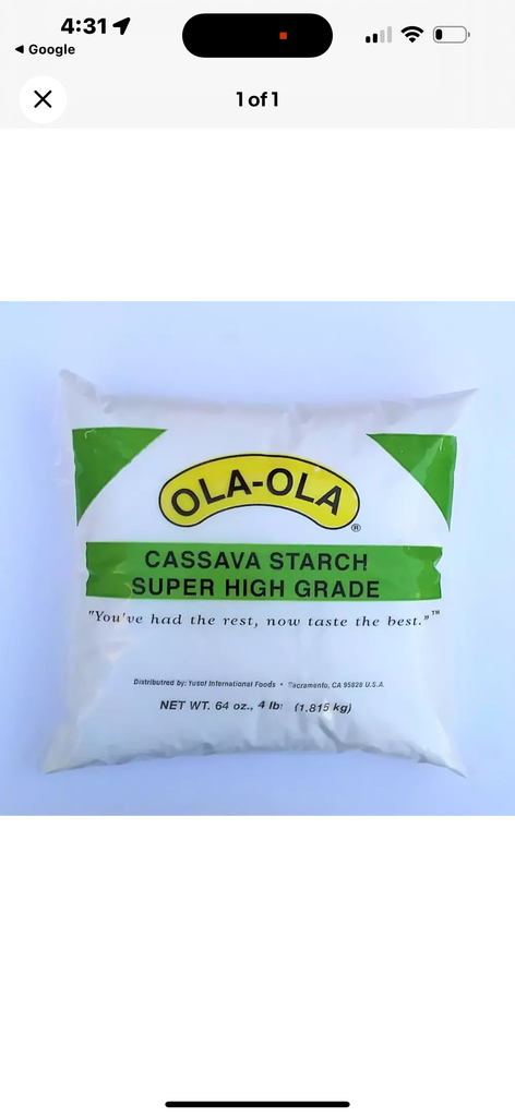 Ola ola cassava starch